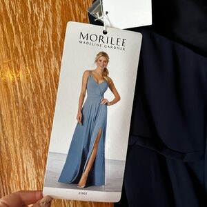 Brand New Full Length Mori Lee Bridesmaid Dress- Size 14, Navy